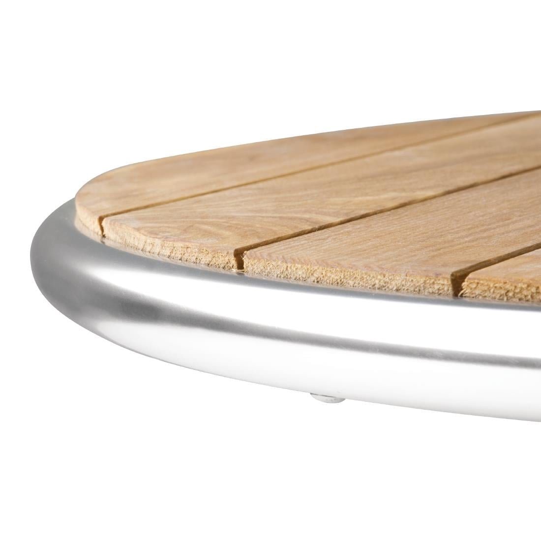 U424 Bolero ronde tafel met kantelbaar essenhouten blad 60cm