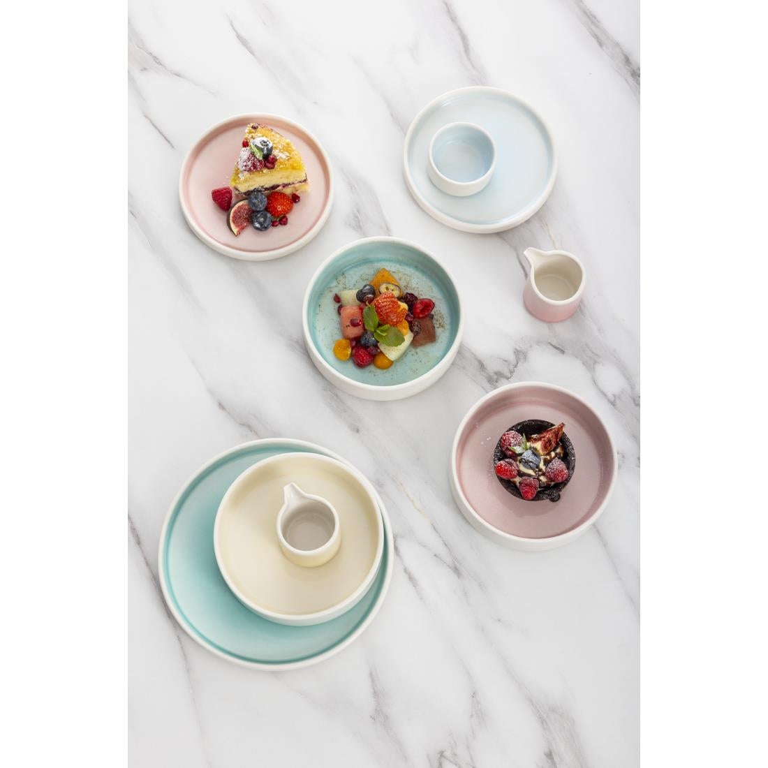 CU414 Olympia Fondant Kommen Lemon Geel 215mm (4 Stuks)