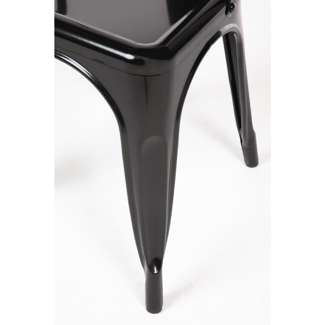 GL331 Bolero Bistro stalen stoel zwart (4 stuks)