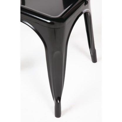 GL331 Bolero Bistro stalen stoel zwart (4 stuks)