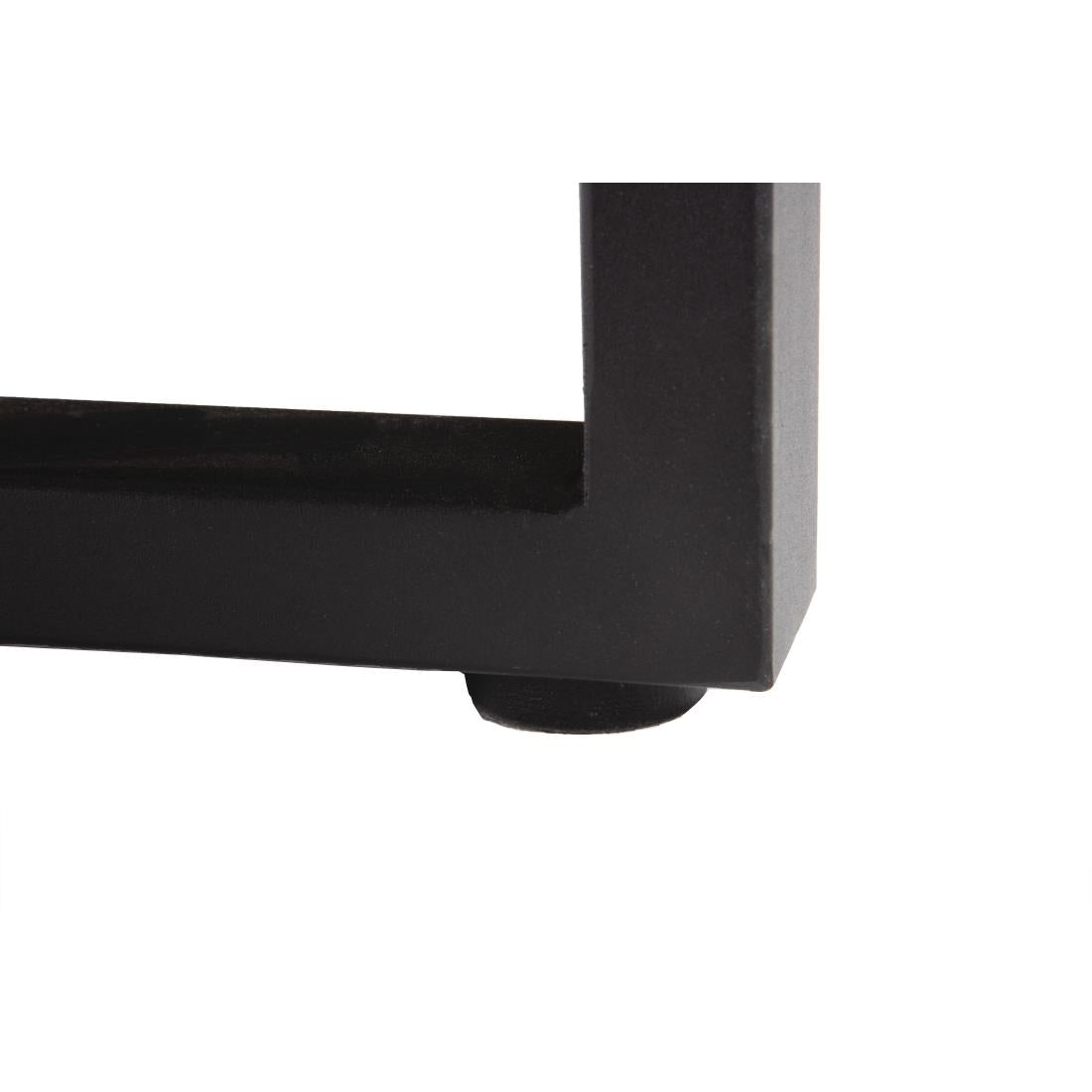 DS157 Bolero rechthoekige stalen en acaciahouten industriële tafel 180x90cm
