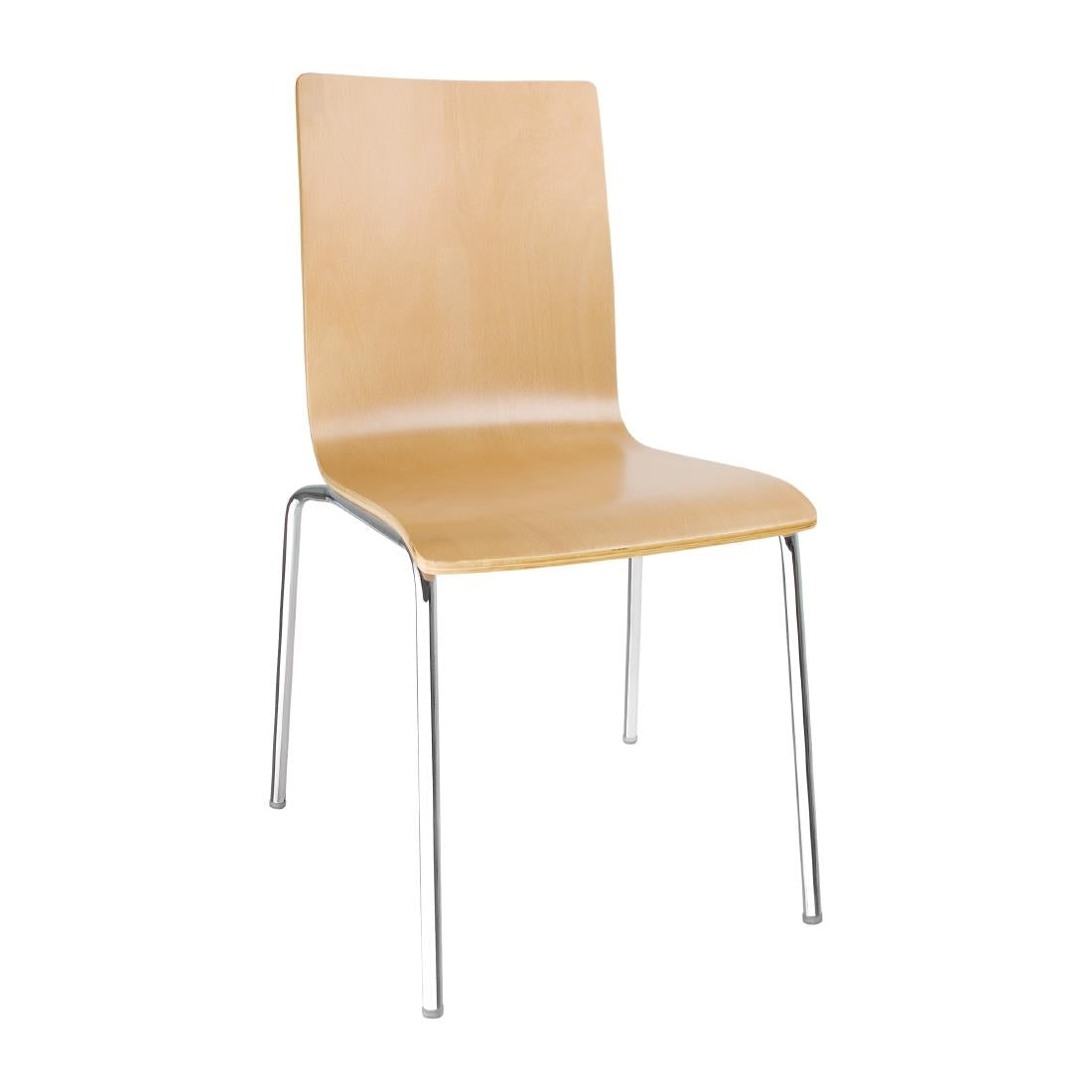 GR342 Bolero stoel met vierkante rug beuken (4 stuks)