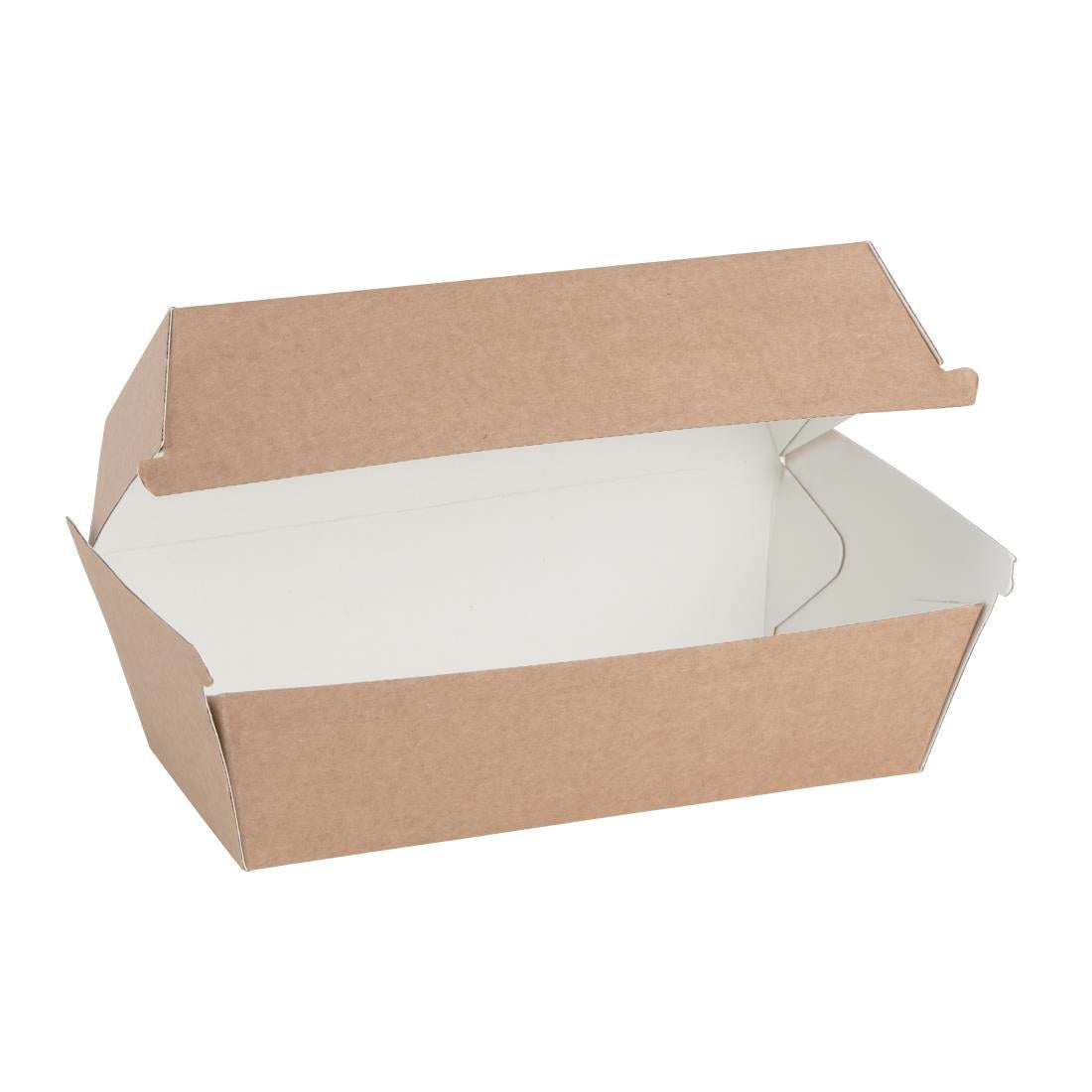 FB666 Fiesta Compostable composteerbare hamburgerdoosjes kraft klein 172mm (200 stuks)