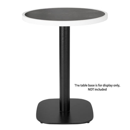 DL487 Bolero Rond Tafelblad Van Glasvezel, Donker Granieteffect, 580mm