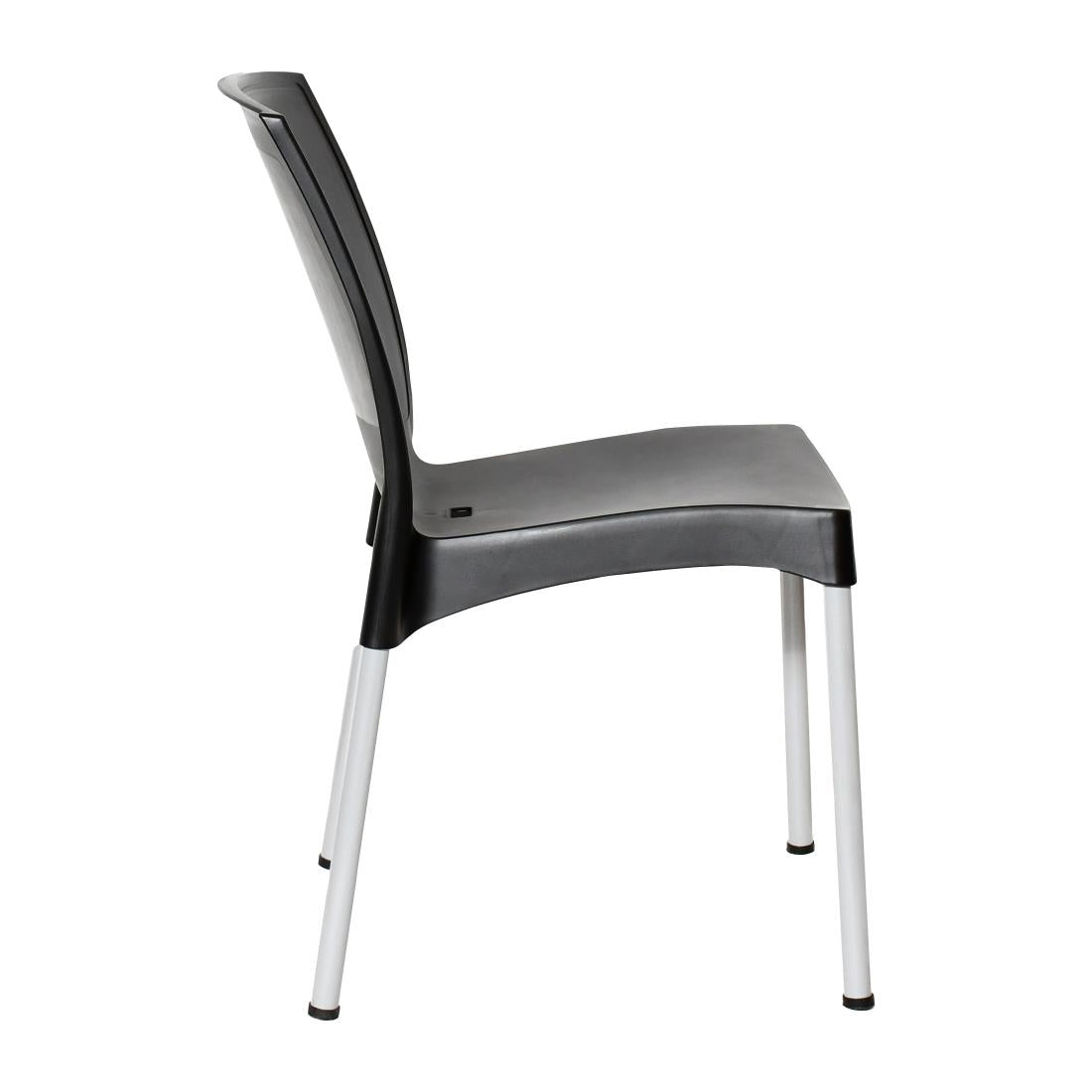 JA918 Bolero Elements Polypropyleen Stoelen Zwart (4 stuks)