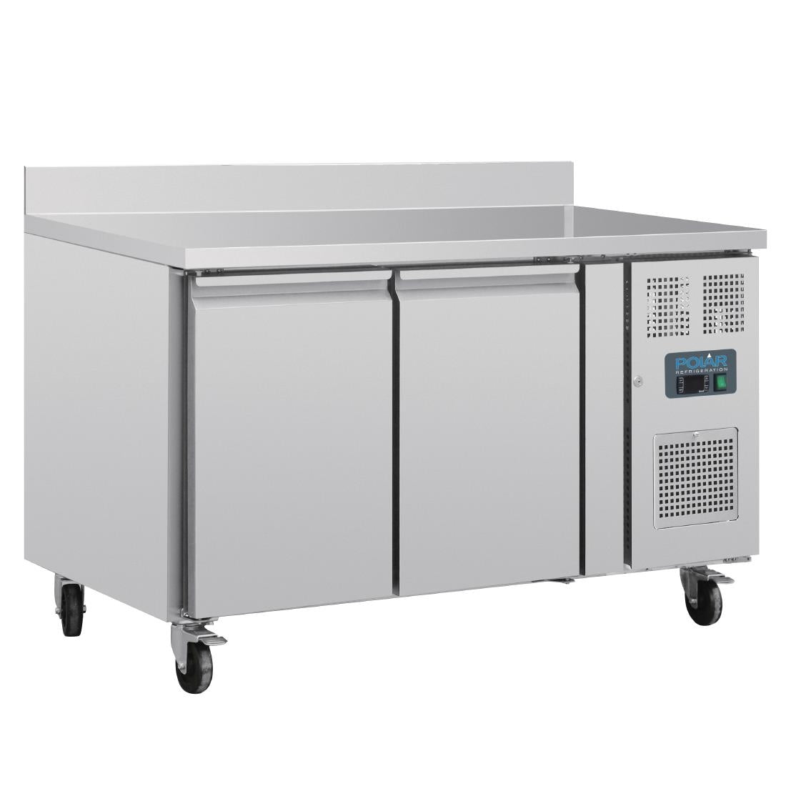 UA064 Polar U-Serie Dubbele Deurs Werkbank koeling met Achterwand 282Ltr