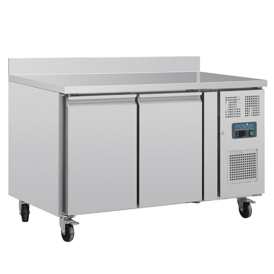 UA064 Polar U-Serie Dubbele Deurs Werkbank koeling met Achterwand 282Ltr