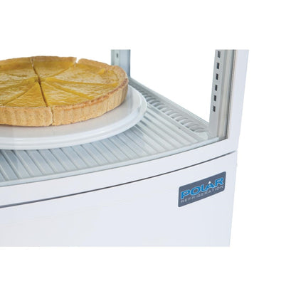 CB507 Polar C-serie koelvitrine met gebogen deuren 86L wit