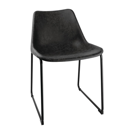 FB880 Bolero Rodeo bijzetstoelen zwart (2 stuks)