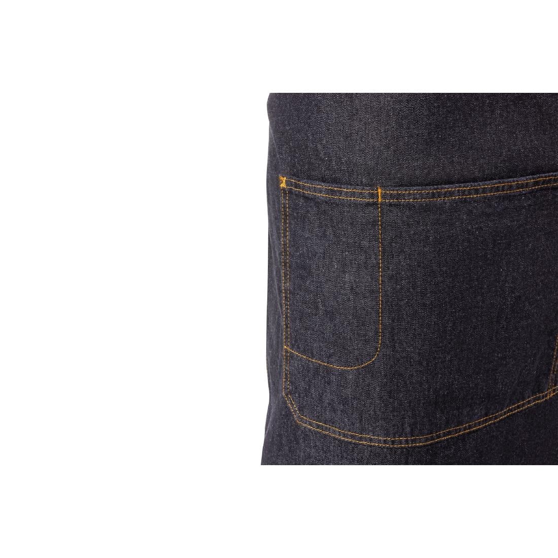 B721 Chef Works Urban Memphis kort schort indigo