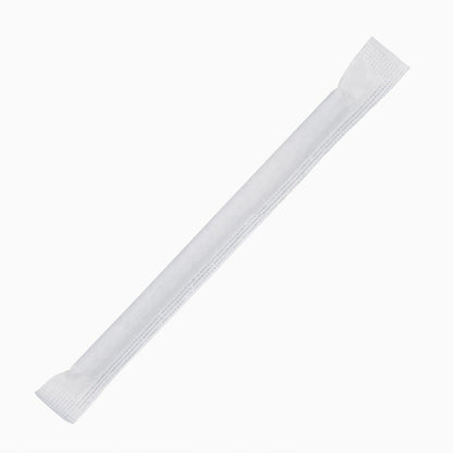 FP441 Fiesta Compostable composteerbare papieren rietjes 140mm zwart Individueel verpakt (250 stuks)