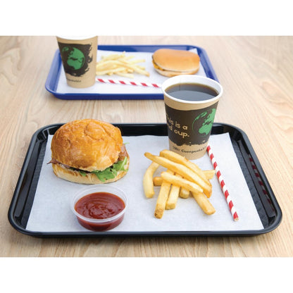 DP216 Olympia Kristallon polypropyleen dienblad zwart 34,5x26,5cm