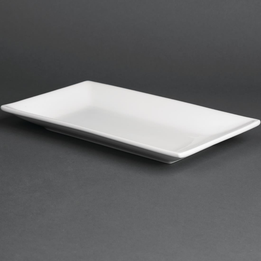 CC894 Olympia Whiteware rechthoekige serveerschalen 25x15cm (4 stuks)