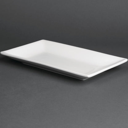 CC894 Olympia Whiteware rechthoekige serveerschalen 25x15cm (4 stuks)