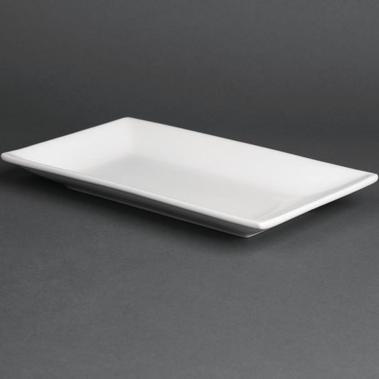 CC894 Olympia Whiteware rechthoekige serveerschalen 25x15cm (4 stuks)