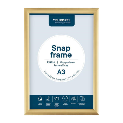 HU447 Europel Klemframe A3 25mm Goud