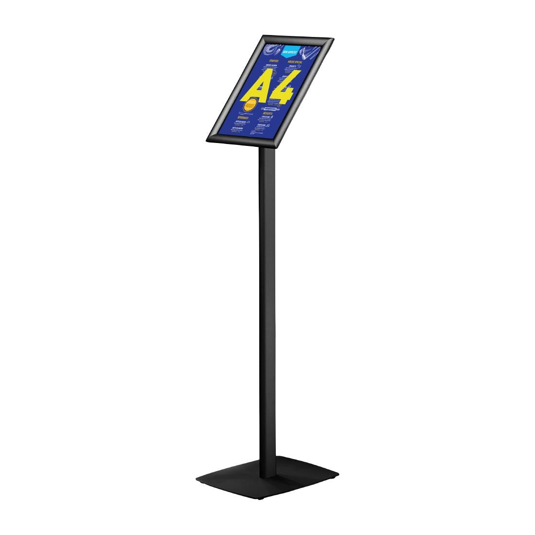 HU452 Europel Infostand Zwart Met Kliklijst A4 25mm