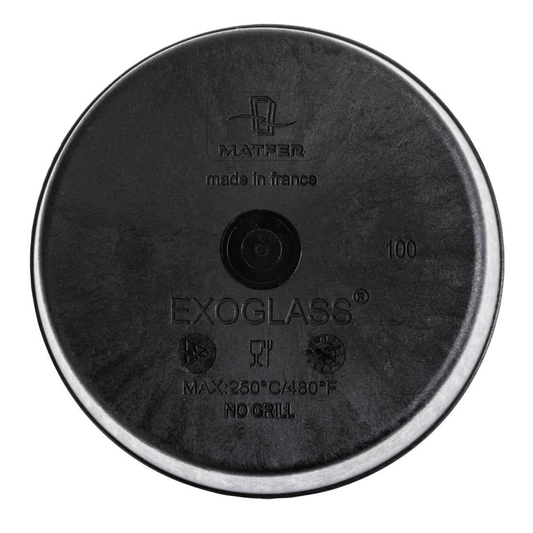 DN950 Matfer Bourgeat Exoglass mini-taartvorm glad 10cm (12 stuks)