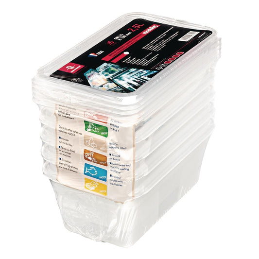 CC329 Matfer Bourgeat Modulus zware uitvoering GN 1/4 voedseldoos 15cm (5 stuks)