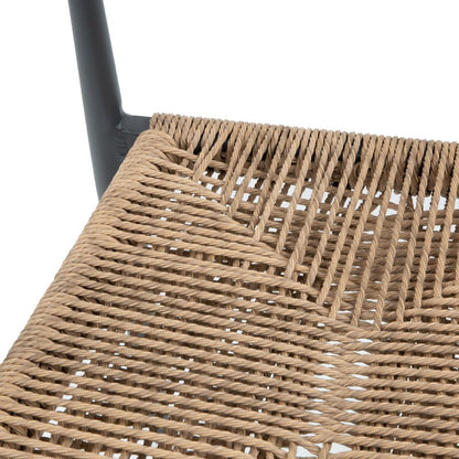 HZ594 Bolero Eden PE gevlochten rattan outdoor barkrukken naturel (2stuks)