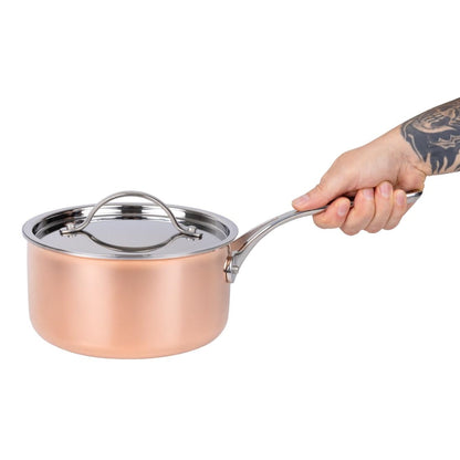 SA655 Vogue cook like a pro 3-delige driewandige koperen pannenset