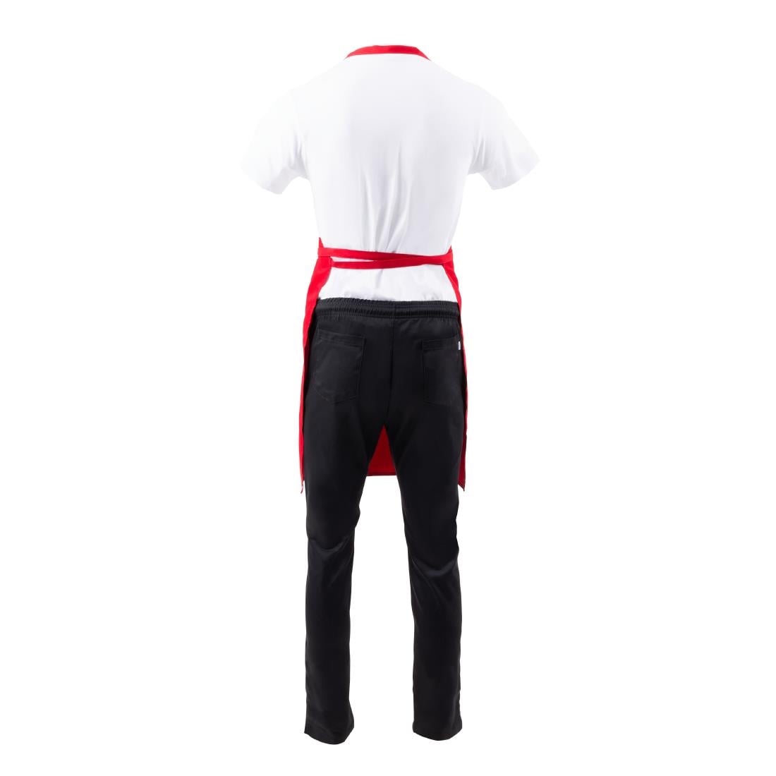 B196 Chef Works halterschort rood