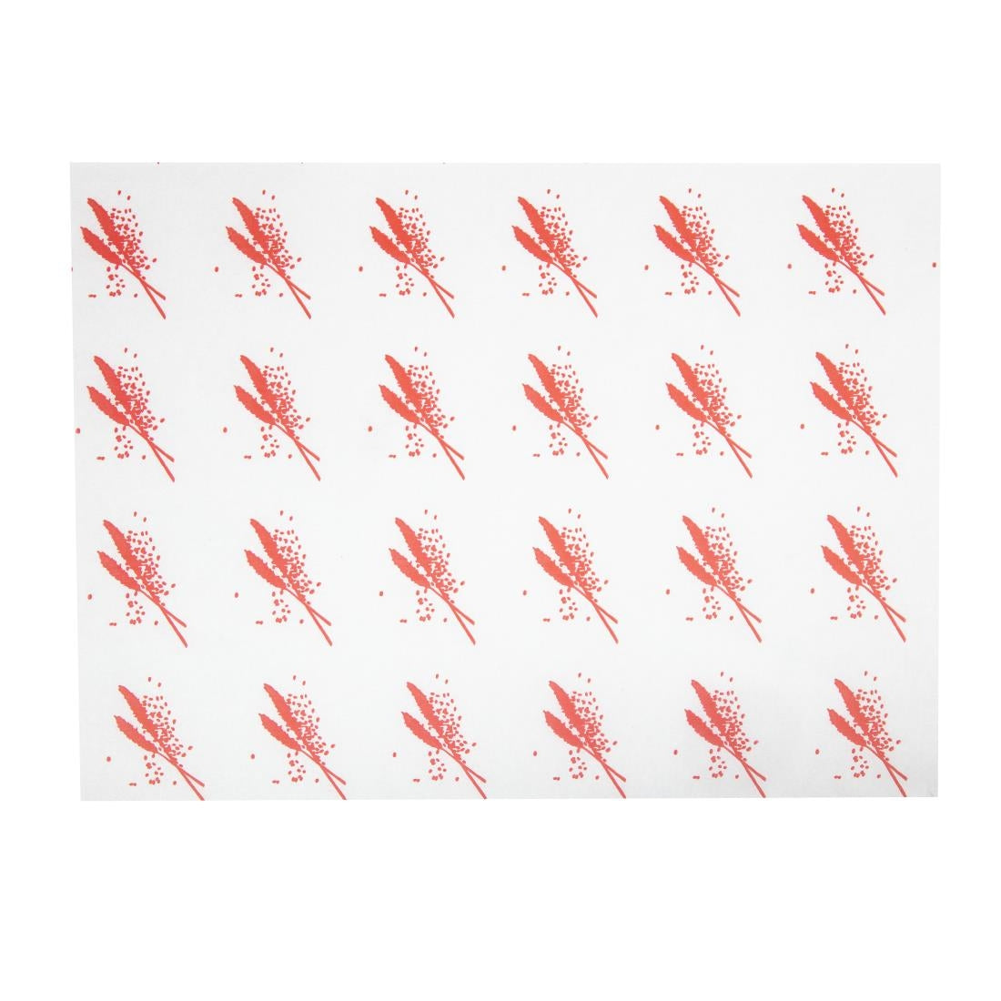 GH036 Vetvrij hamburger papier rood (1000 stuks)
