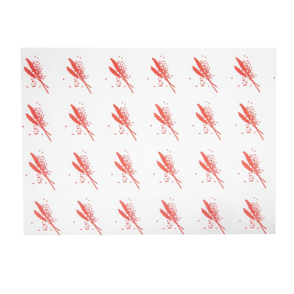 GH036 Vetvrij hamburger papier rood (1000 stuks)