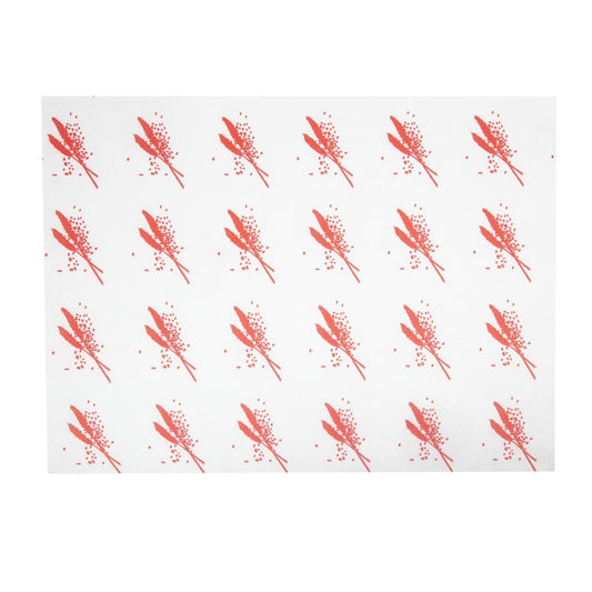GH036 Vetvrij hamburger papier rood (1000 stuks)