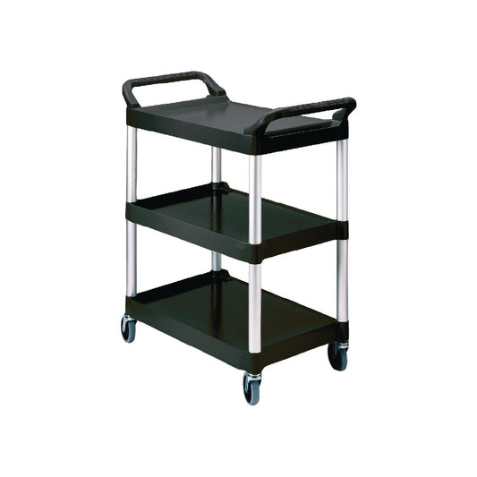J818 Rubbermaid compacte trolley zwart
