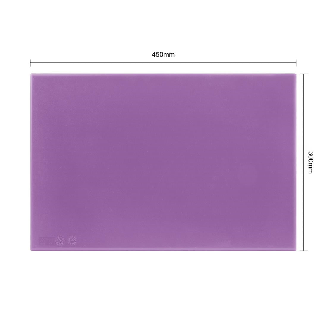 FX102 Hygiplas HDPE snijplank paars - 450x300x25mm