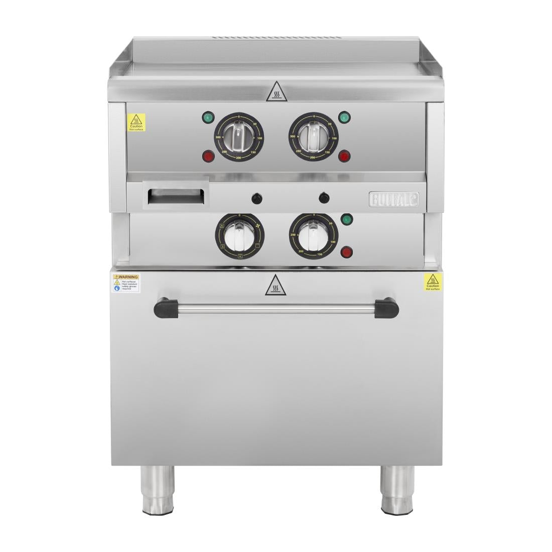 SA809 Buffalo 600 Serie Vrijstaande Elektrische Bakplaat Met Heteluchtoven