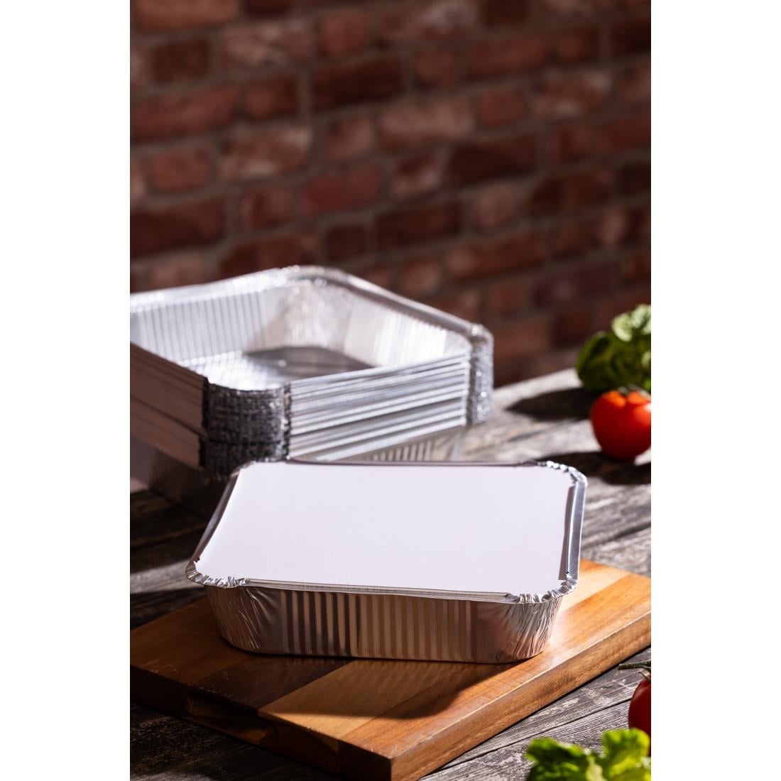 DZ892 Fiesta Recyclebare Diepe Foliecontainers 2100ml (200 Stuks)