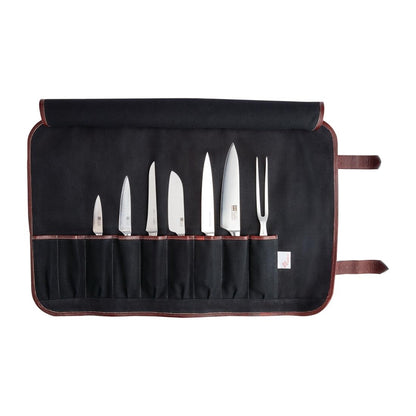 CM555 Boldric canvas messenfoedraal zwart 9-delig