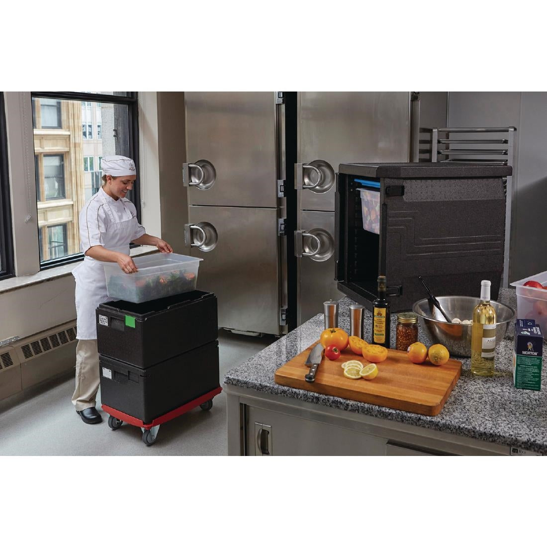 DW569 Cambro Camdolly onderstel voor GN 1/1 Cam GoBox voor- en bovenladers