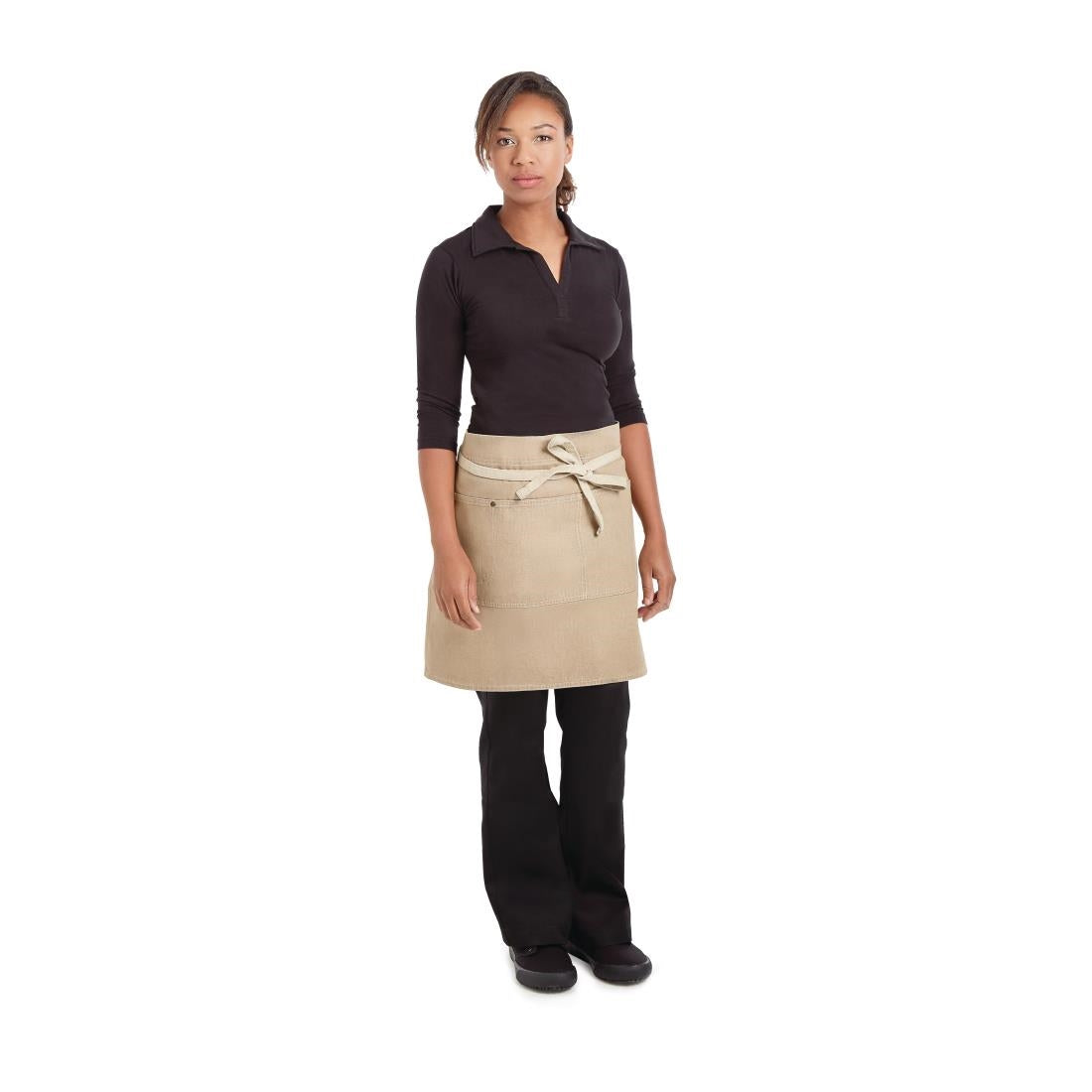 BB019 Chef Works Urban Austin Denim standaard sloof beige