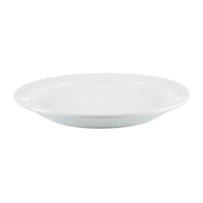 CB486 Olympia Whiteware Borden Met Smalle Rand 15cm (12 Stuks)