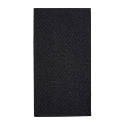 FE276 Fiesta Recyclebaar Premium Tablin Dinerservet Zwart 40x40cm Airlaid 1/8 Vouw (500 stuks)