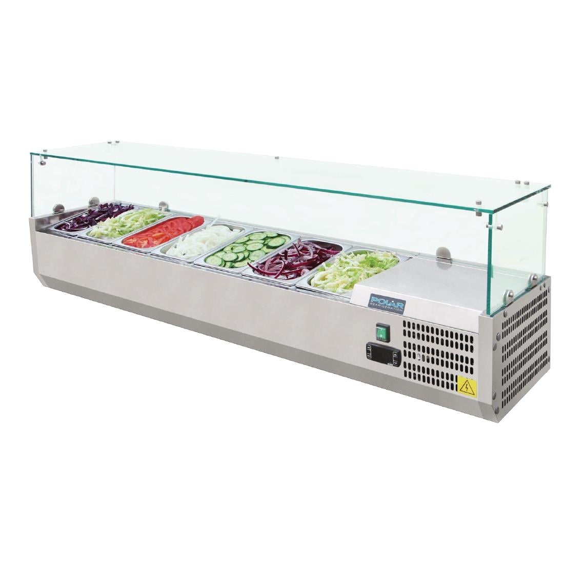 G609 Polar g-serie toonbankkoelkast 7x 1/4gn