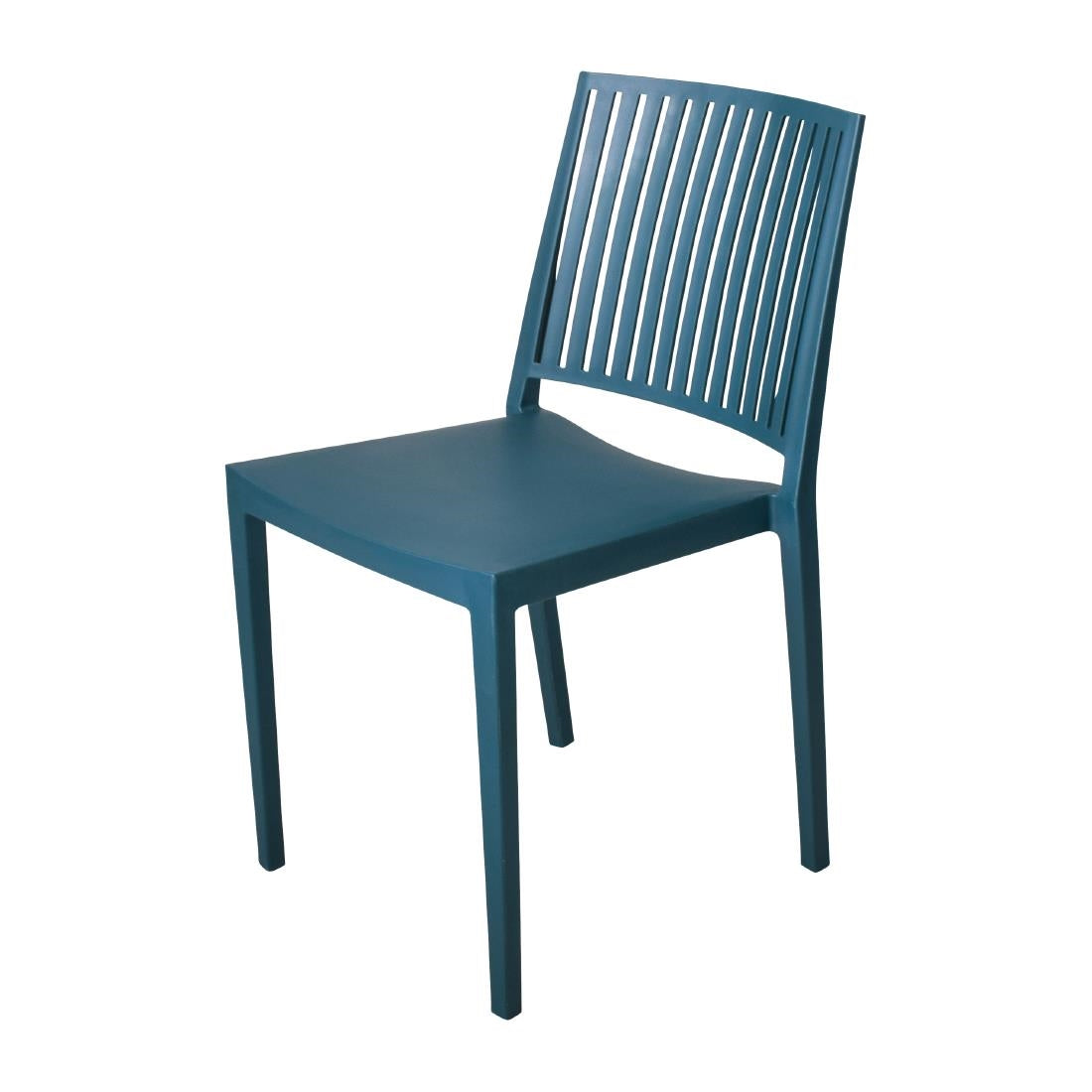 FW577 Baltimore stapelbare polypropyleen stoelen blauw (4 stuks)