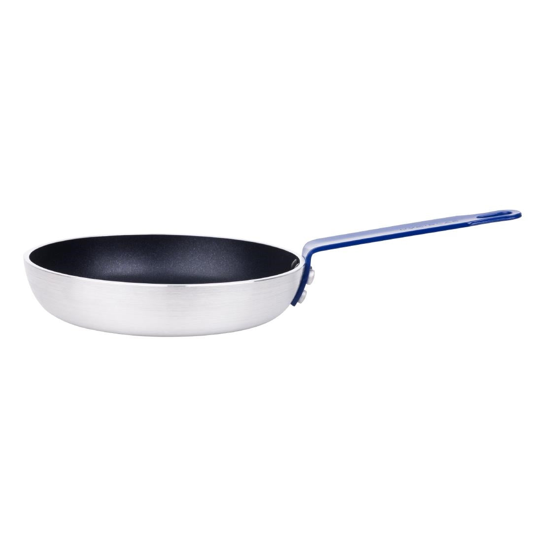 HT970 Hygiplas Aluminium Antikleef Teflon Platinum Plus Koekenpan met Blauwe Handgreep 19cm