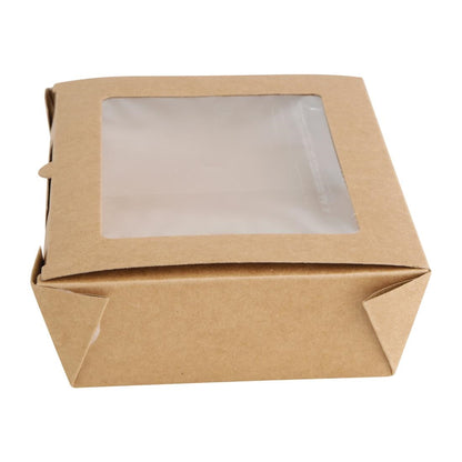 FN898 Fiesta Recyclable saladeboxen met PET venster 1200ml (150 stuks)