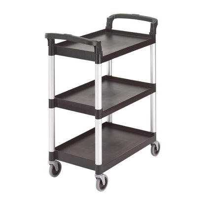 CT349 Cambro KD serveerwagen met 3 bladen zwart