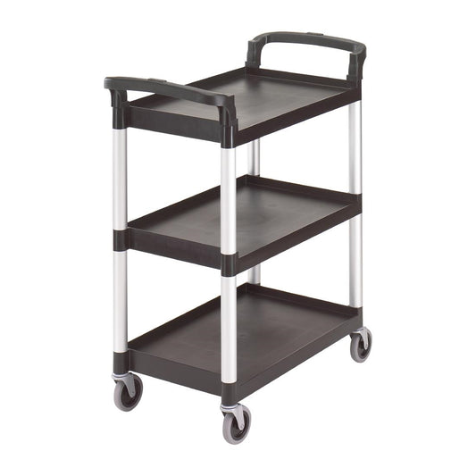 CT349 Cambro KD serveerwagen met 3 bladen zwart