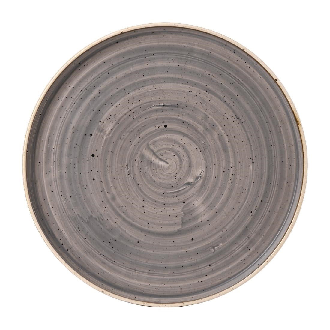 FJ918 Churchill Stonecast Grey Bord Met Opstaande Rand 27.9cm (6 stuks)