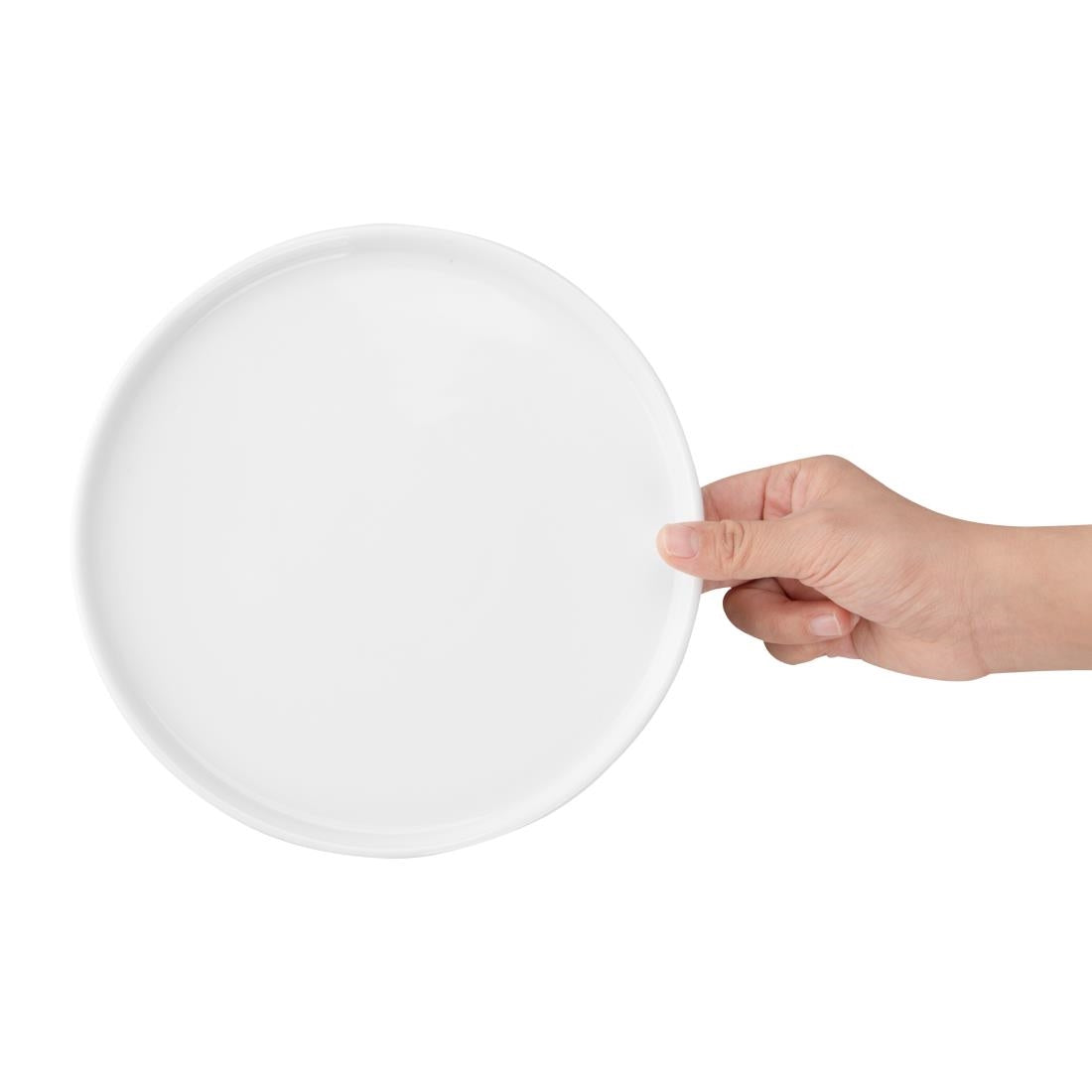 FW813 Olympia Whiteware Platte Ronde Borden 210mm (6 Stuks)