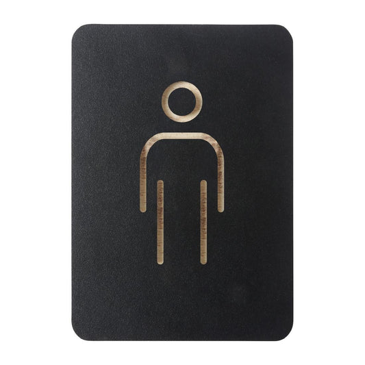 HU471 Europel Pictogram Teken Man Zwart