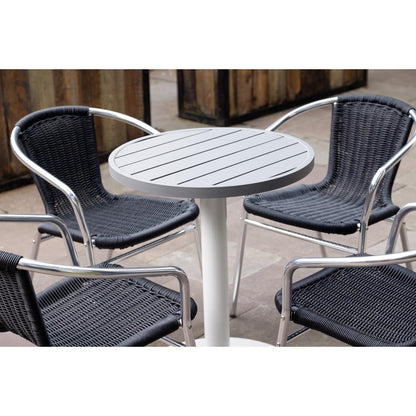 FX038 Bolero aluminium tafelblad rond lichtgrijs 580mm