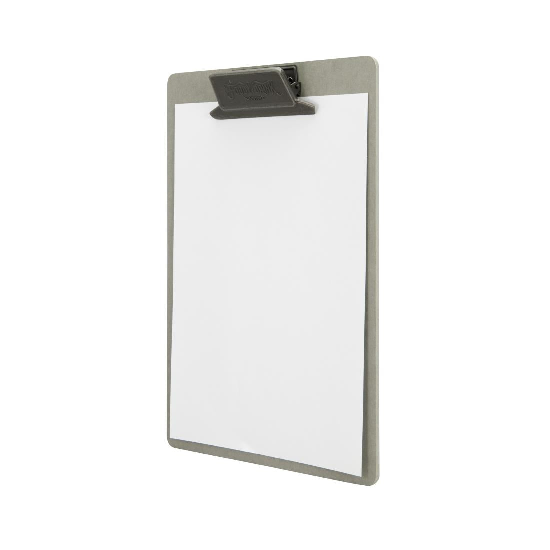 CU931 Securit Vintage menu klembord metalen patina clip met "Eten & Drinken" artwork A4