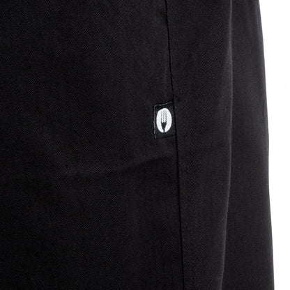 A674-L Chef Works Executive unisex koksbroek visgraat zwart L